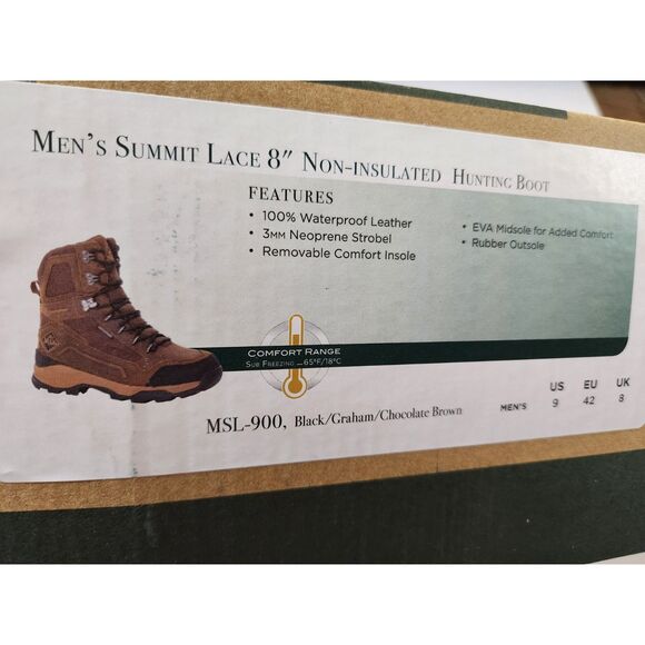 Muck Boot Summit Lace-Up Hunting Boots – Waterproof – Men’s Size 9 - Picture 8 of 11